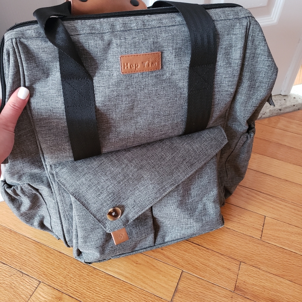 Haptim Diaper Bag with Changing Mat